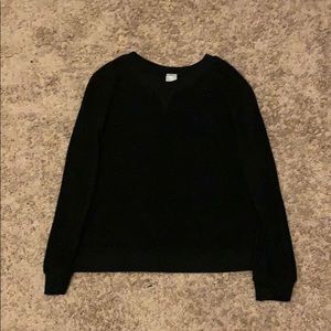 A black long soft shirt